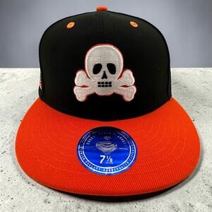 Sioux City Ghosts Ebbets Field Flannels DNA Fitted Hat Size 7 1/8 Black Cap NEW